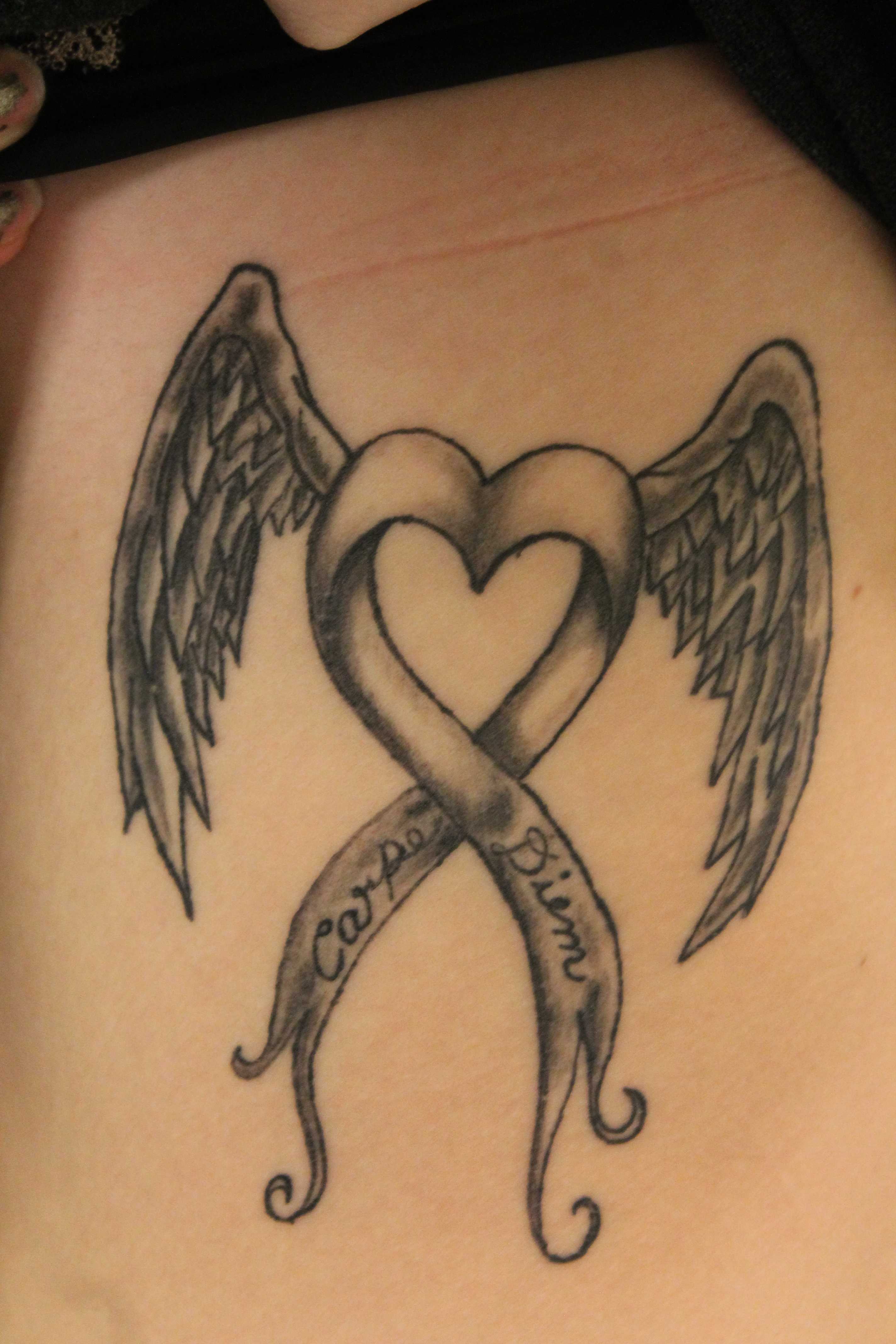 bladder cancer ribbon tattoo