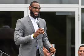 LeBron James at the opening of the school