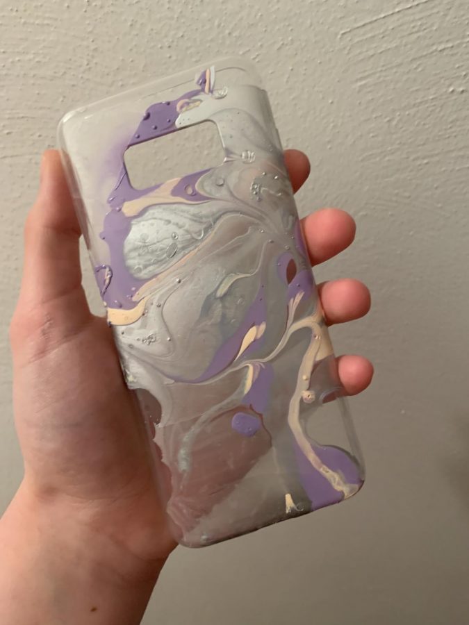 D.I.Y.+Water+Marble+Phone+Case