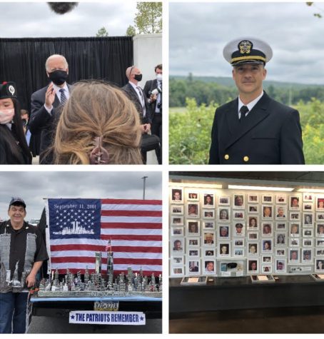 Collage of the photographs taken at the Flight 93 National Memorial