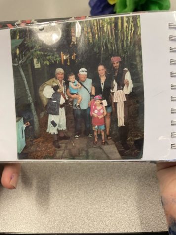 Junior, Shannon Schmidt shares a picture of her and her family at Disney on her Make a Wish trip.  