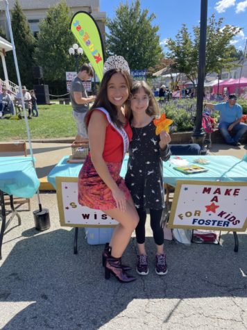 Arielle out fundraising for One Simple Wish.