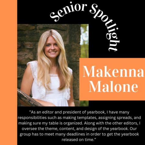 Senior Spotlight Makenna Malone.