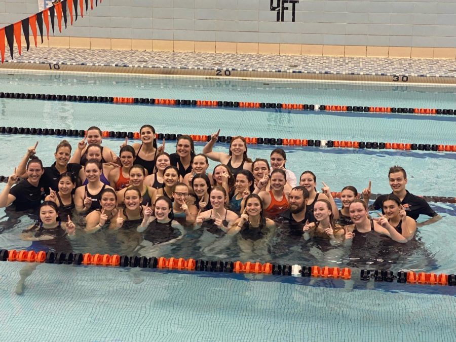 Girls Varsity Swim and Dive Team Win AAA Section Championships
