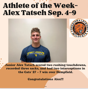 Athlete of the Week- Alex Tatsch