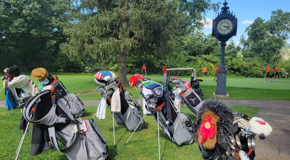 A look at the golfers bags at Latrobe Country Club 