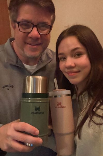 Junior, Corey McHenrys father John McHenry owns a traditional green Stanley thermos. 