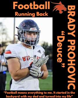 Senior Athlete Spotlight: Brady Prohovic