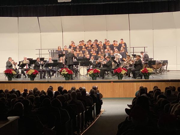 The River City Brass performing with the Greater Latrobe Bands and Choirs in 2022.