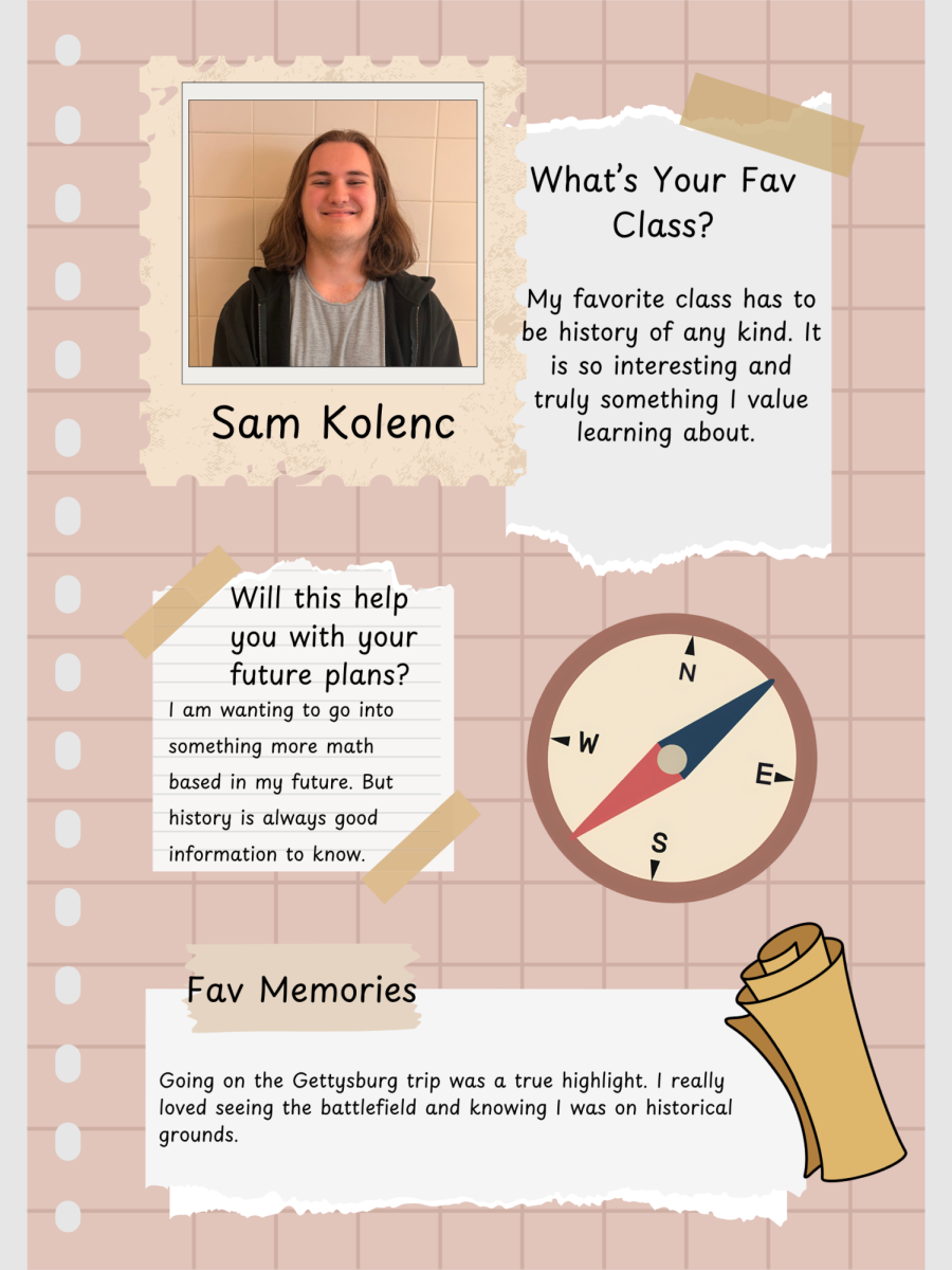 All about Sam Kolenc favorite class!